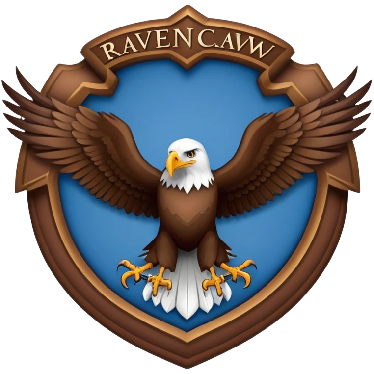 Hogwarts Ravenclaw brown Eagle emoji