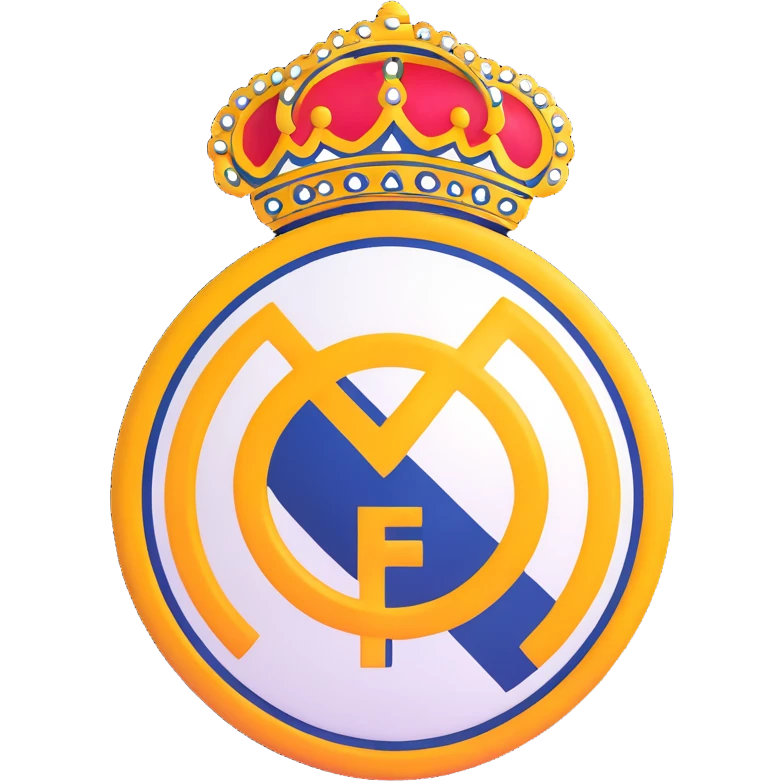 Real Madrid football club logo emoji