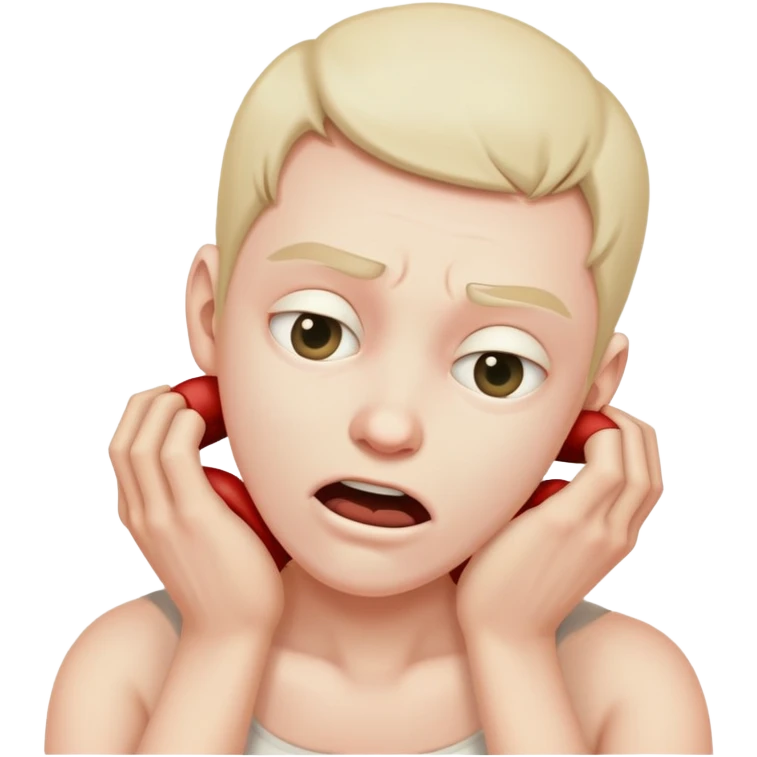 Person strangling themself emoji