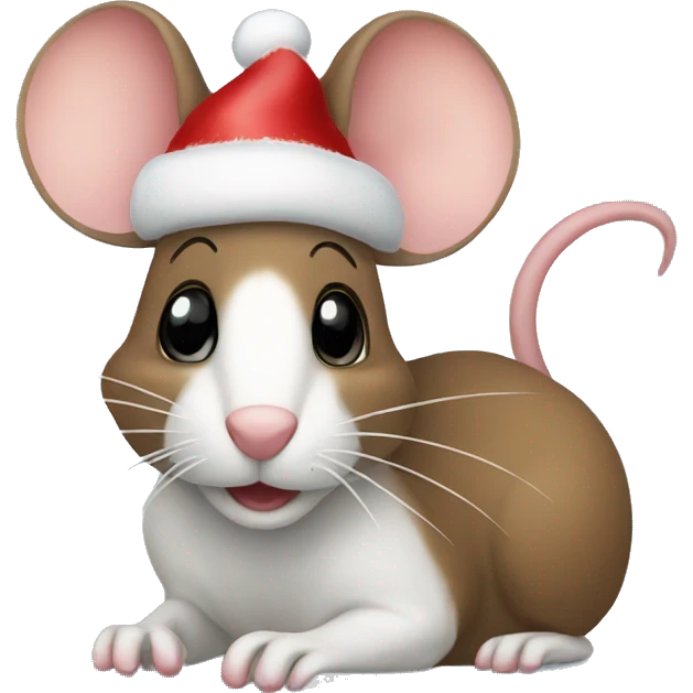 Mouse Christmas emoji