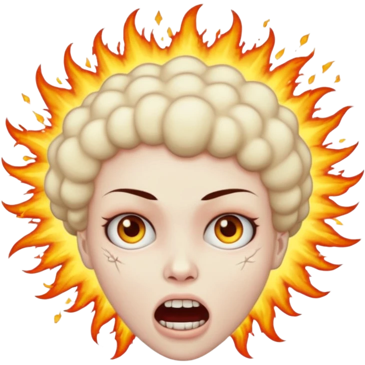 Lebka 💀 vybuchující hlavy emoji