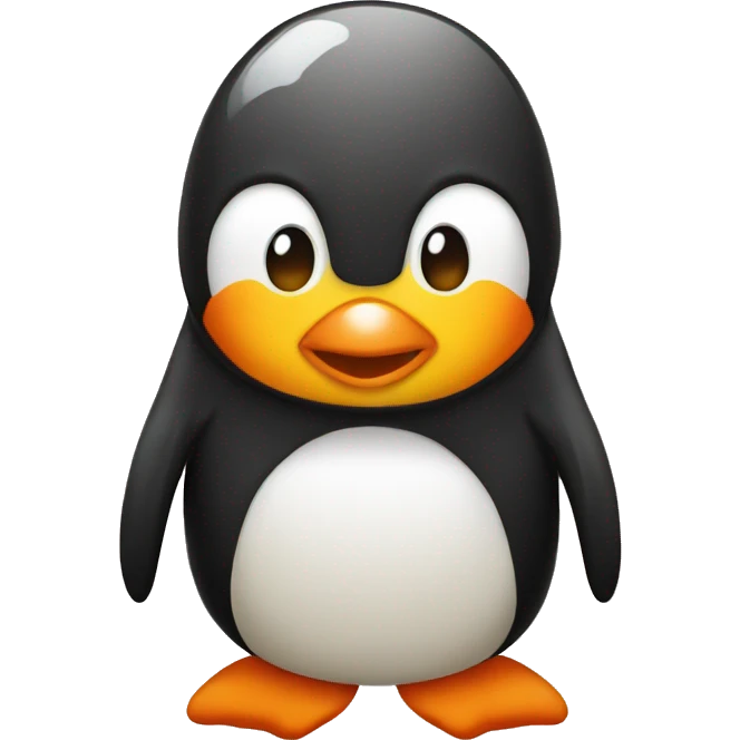 Penguin cute hoodies yellow and orange emoji