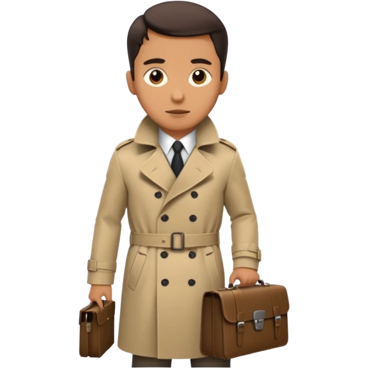 Spy with single briefcase emoji
