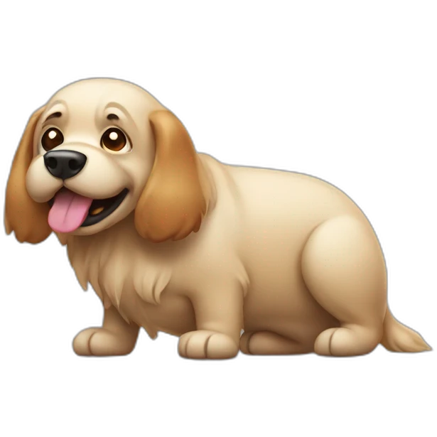 a dog pooping emoji