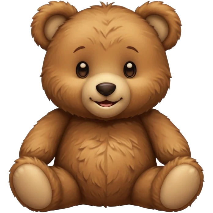 Create a playful and imaginative emoji scene featuring a teddy bear enjoying a cozy, cuddly moment. emoji