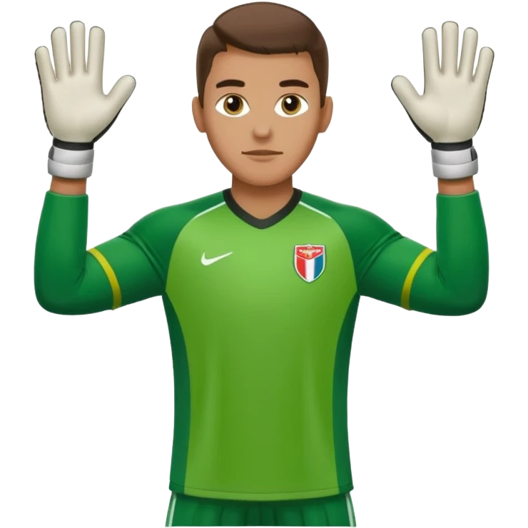 Goalkeeper football emoji