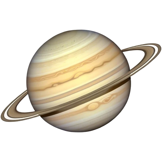 Doodle outline of saturn planet emoji