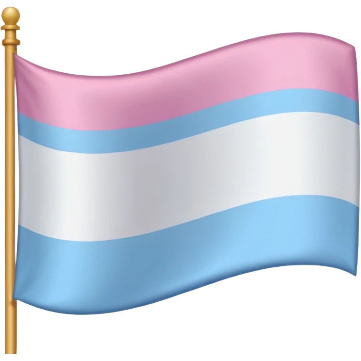 Flag with pink, light pink, white, light blue, white, light pink, and pink stripes emoji