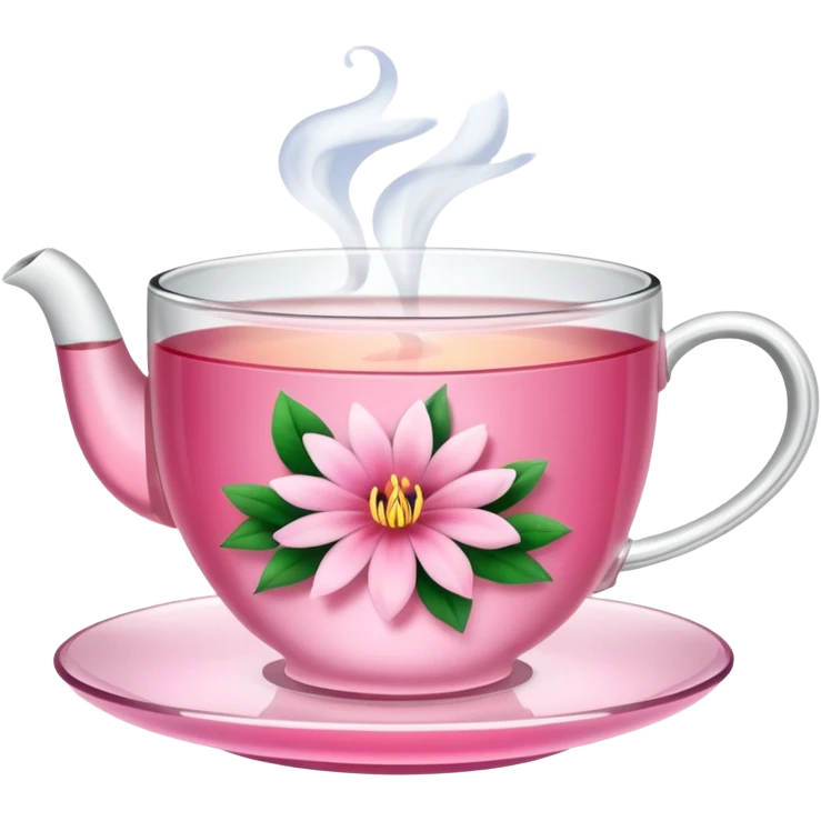 Pink tea emoji