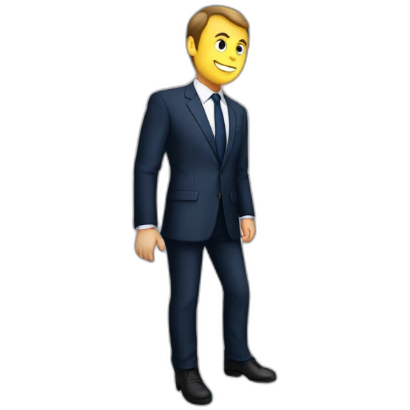 Macron sur les toilettes  emoji