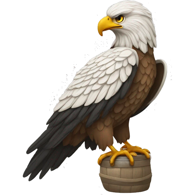 Albanischer adler als umriss emoji