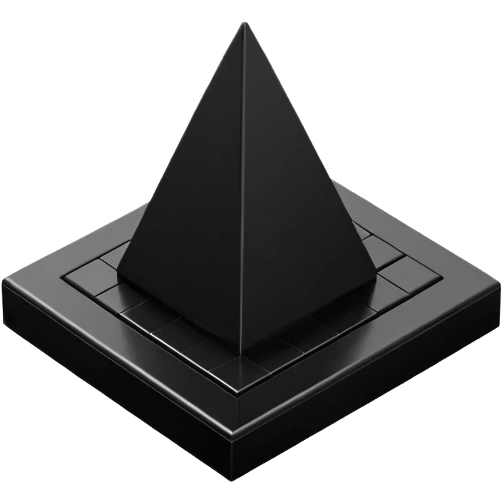 A good looking, realistic and isometric lego black on white background emoji