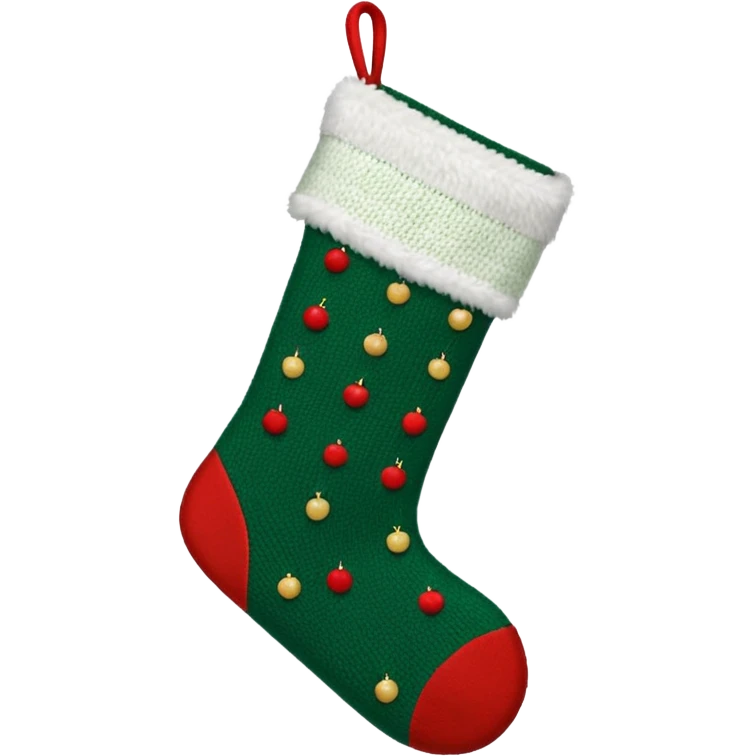 green red christmas stocking emoji