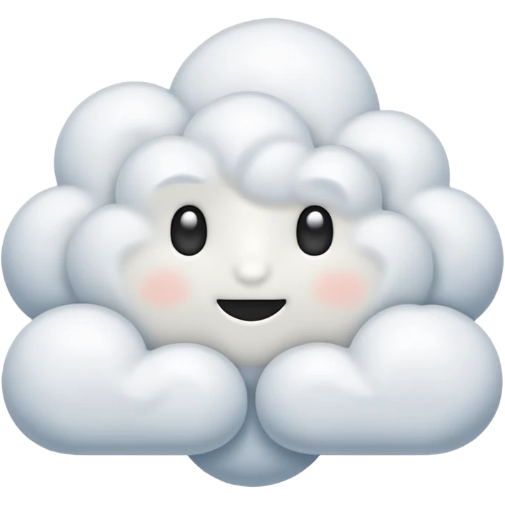 Cloud of thinking emoji