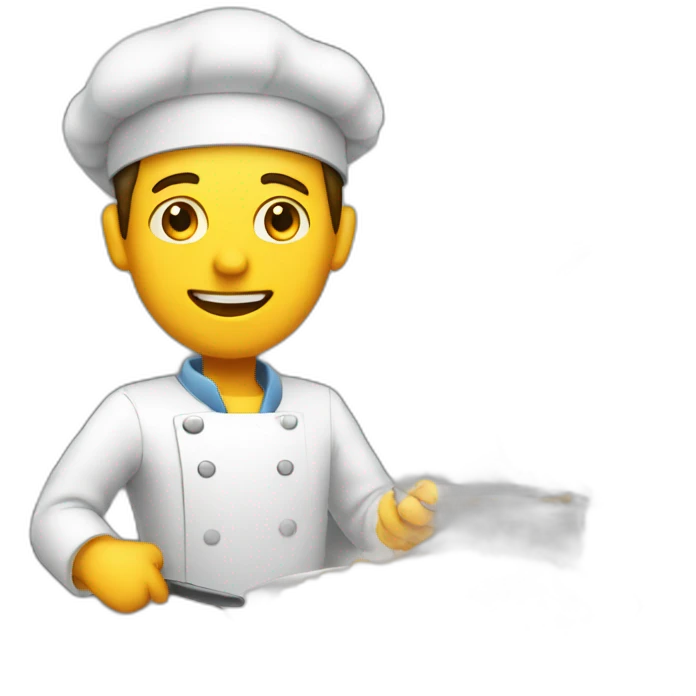 Engineer man cooking emoji