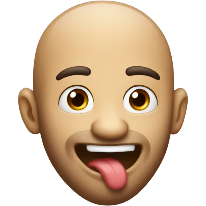 guy rubbin his belly and licking his lips emoji