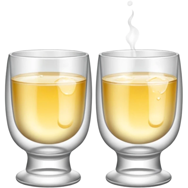 Two Baijiu cups are toasting emoji