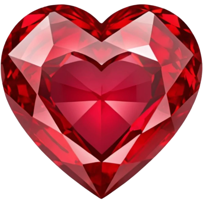 heart with a gemstone texture emoji
