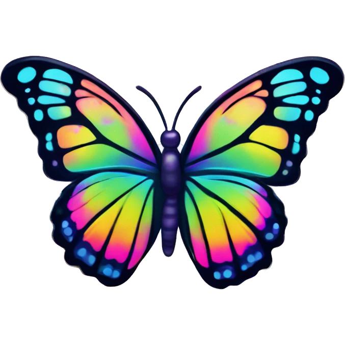 lisa frank butterfly emoji