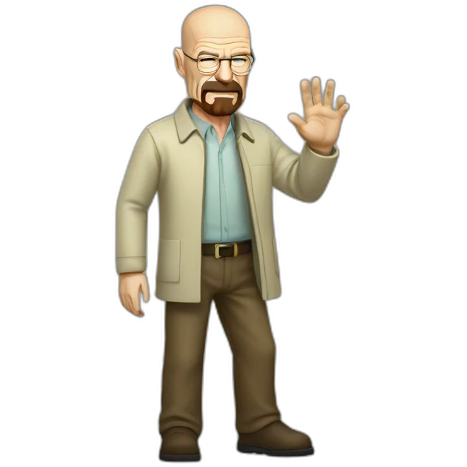 walter white waving emoji