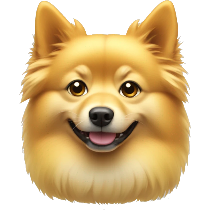 yellow Spitz dog emoji