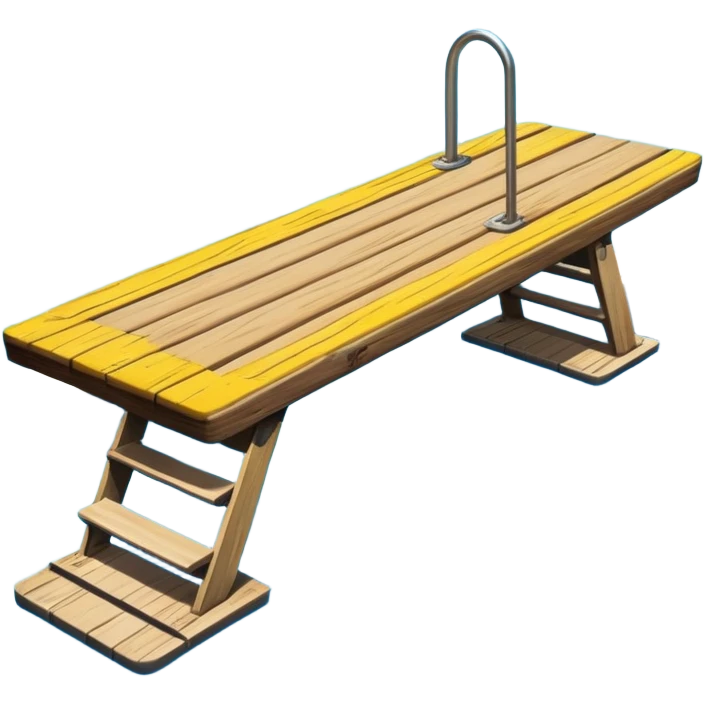 Diving board like found at a pool emoji