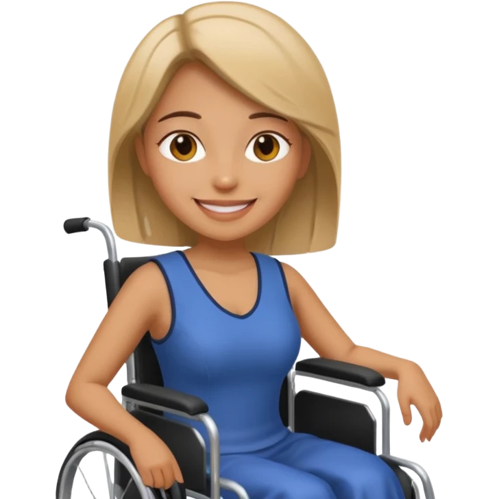 woman in manual wheelchair emoji