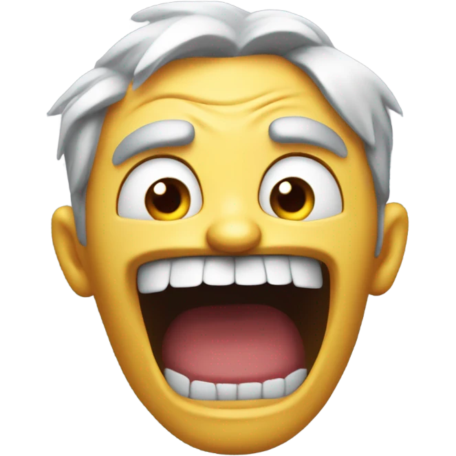Evil face laughing  emoji