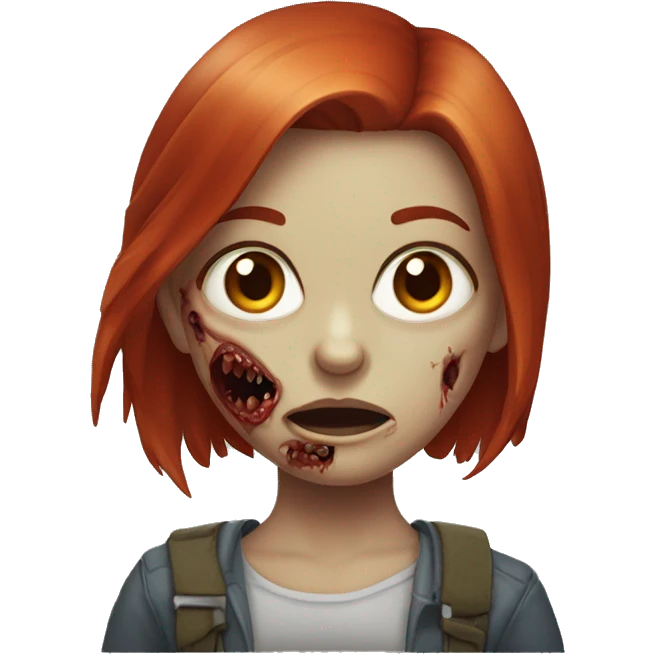 zombie redhead girl emoji