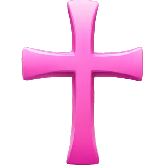 Pink Christian Cross  emoji