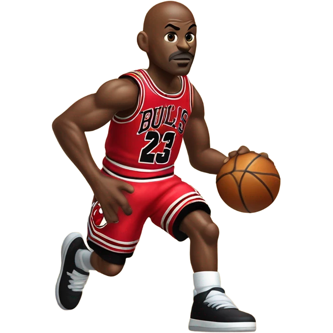 michael jordan playing basketball emoji