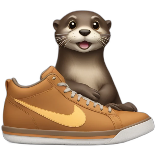 otter with nike shoes emoji