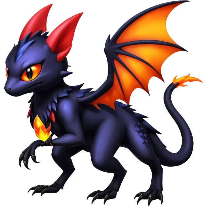 Shiny Epic Badass Gothic Noibat-Salandit-Litten-Hybrid emoji