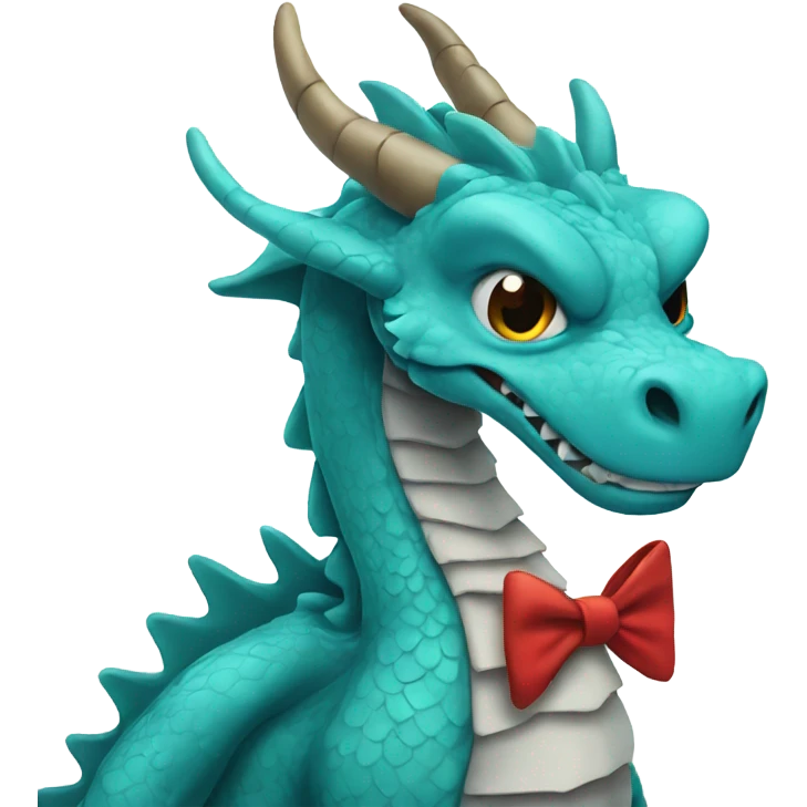 Dragon with a bow tie  emoji