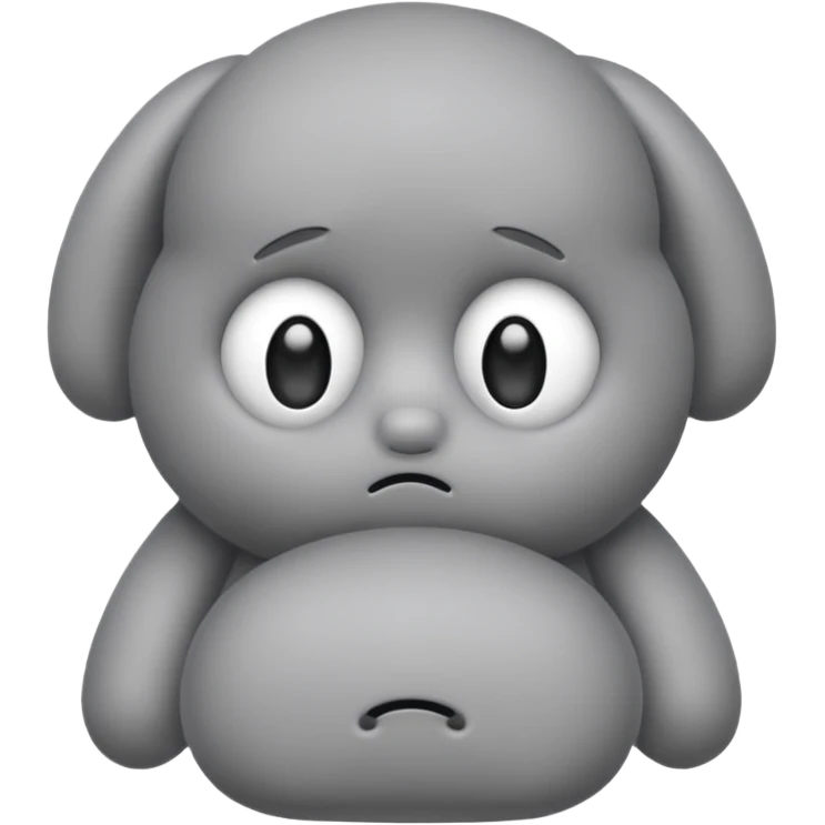 sad plushy emoji
