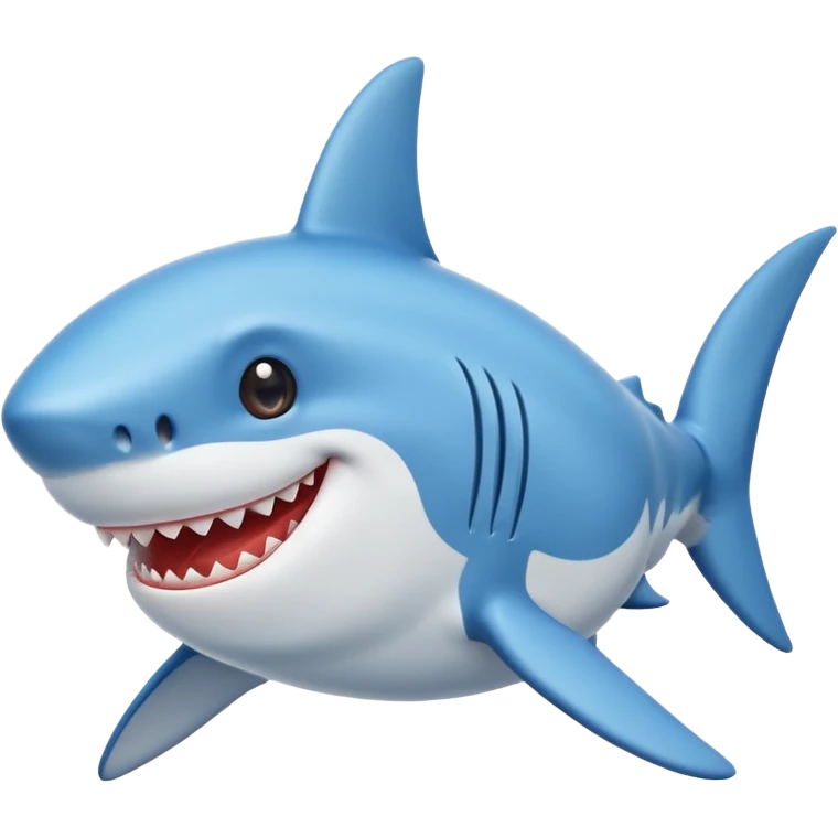cute shark emoji