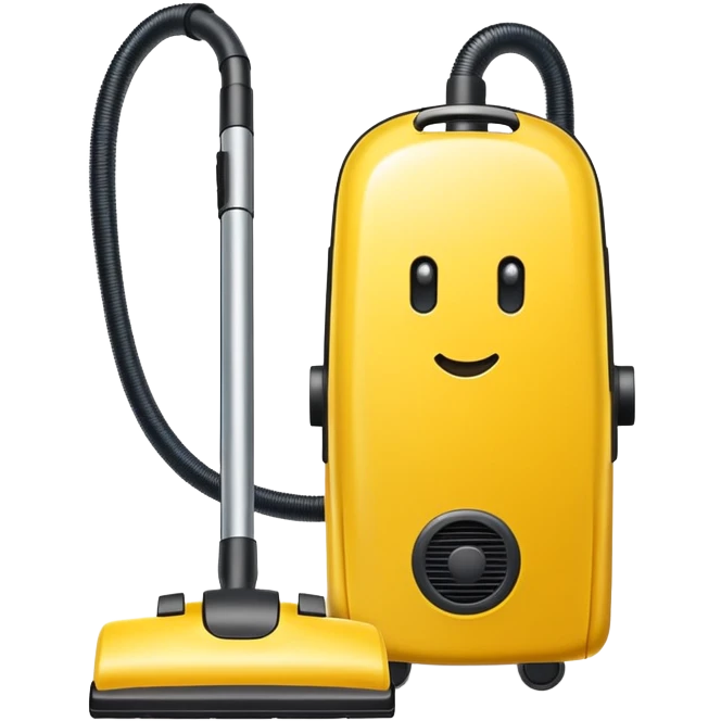 yellow Vacuum cleaner bag emoji