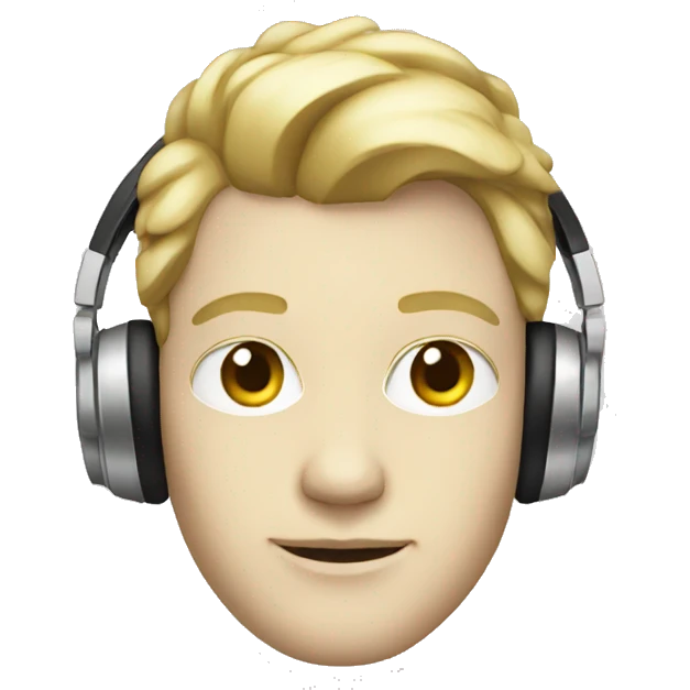 Dj with white skin emoji