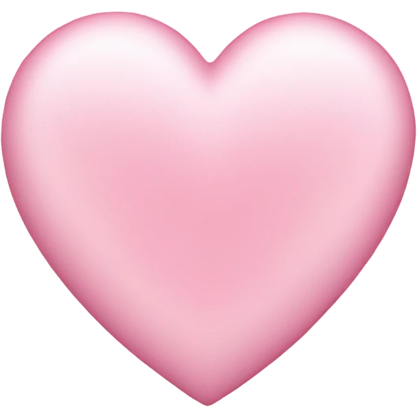 Light pink love heart  emoji