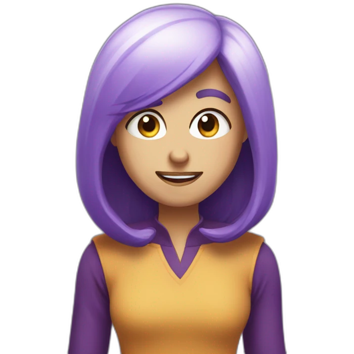 violet grimace emoji