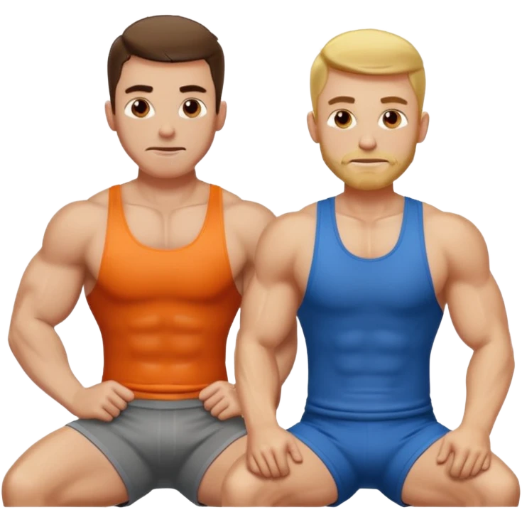 Two gym brothers. One hardworking at gym, the other skinny lazy ass emoji