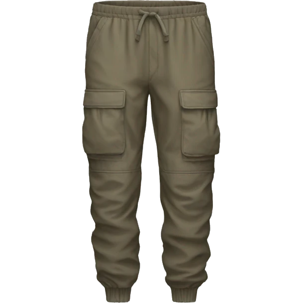 cargo jogger pants product, clothes, isolated emoji