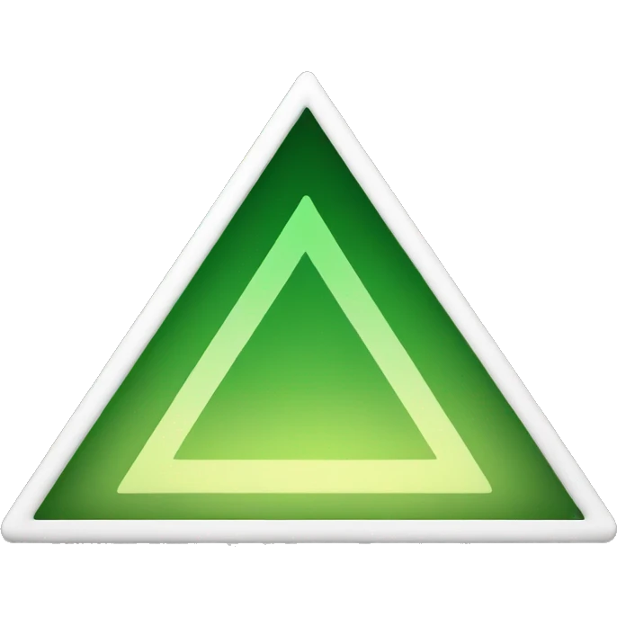 🔺 i want a green triangle like this one emoji