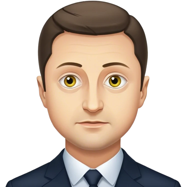 Photorealistic Vladimir Zelensky emoji