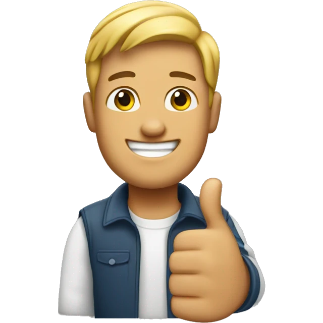 Man with thumbs up  emoji
