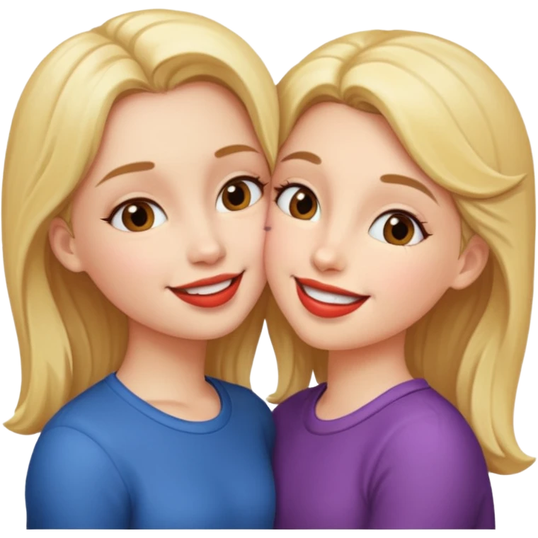 Girl kissing girl emoji
