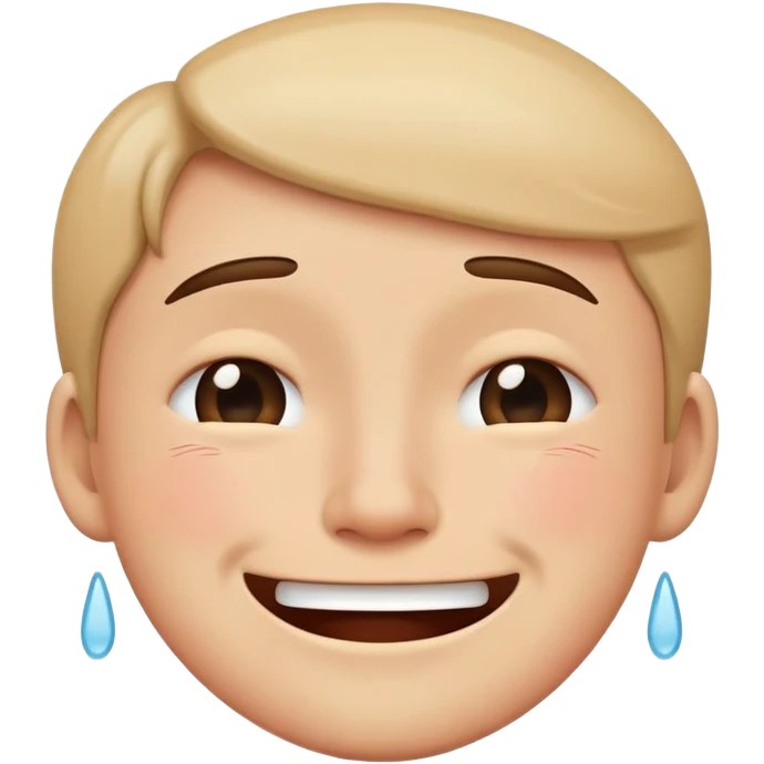 Happy and cry emoji