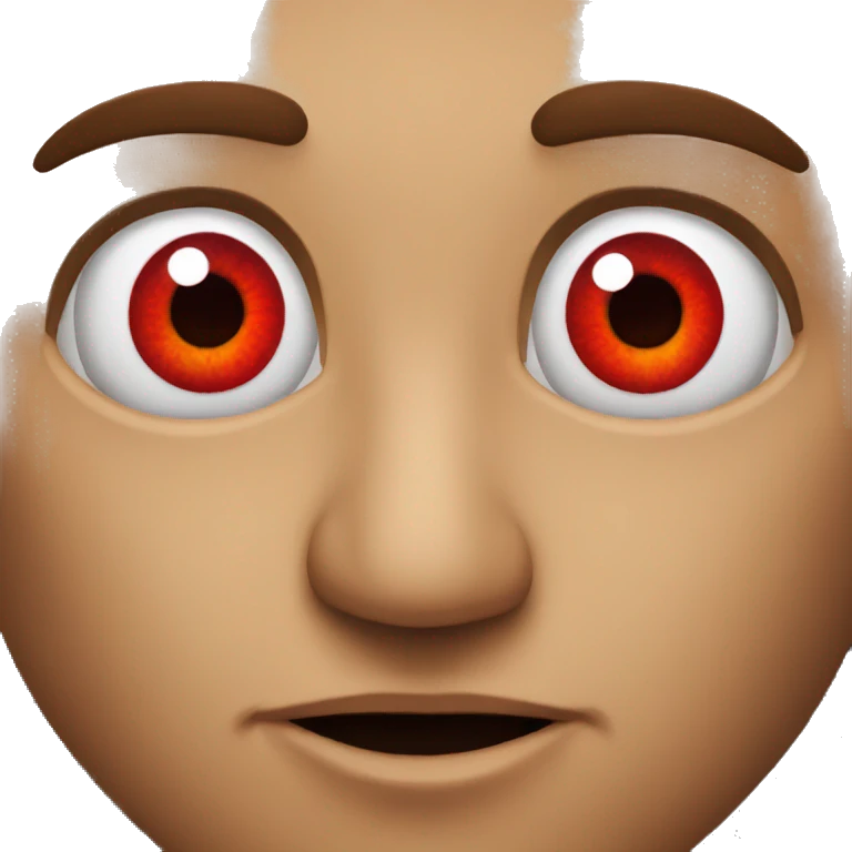 high red eyes emoji