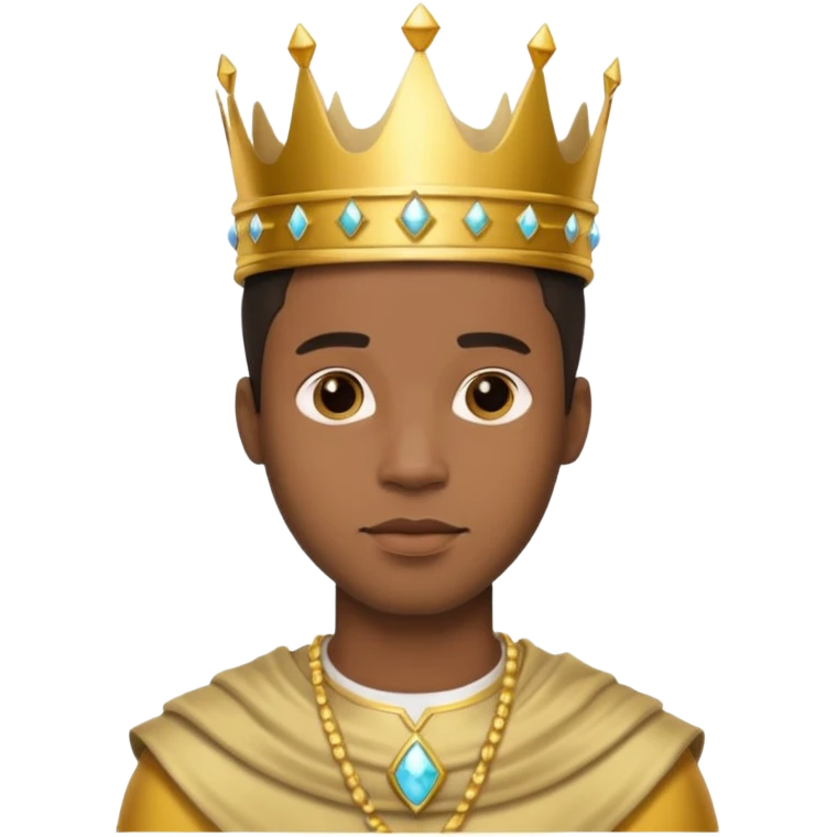 Afro white prince emoji