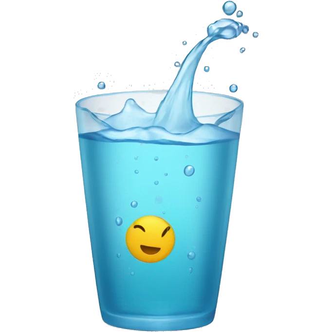 Vaso de agua emoji